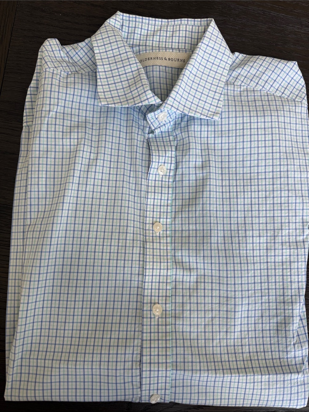 Holderness & Bourne Light Blue Check Dress Shirt